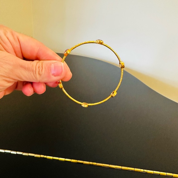 JULIE VOS AUTHENTIC RARE LUXURY MINIMALIST RETRO SUMMER SPRING AMETHYST BANGLE - Picture 10 of 17